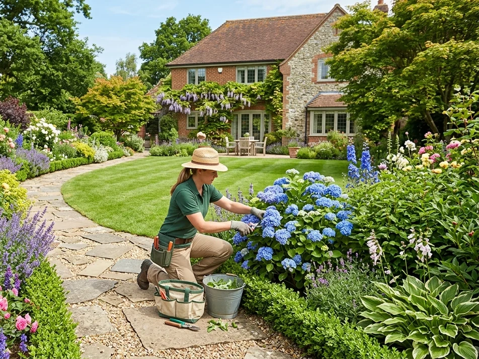 Gartenbau Zena Team bei der Arbeit